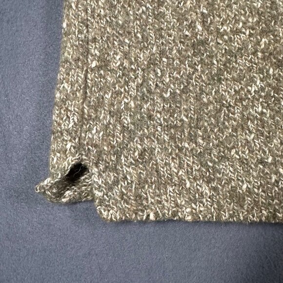 Vtg Levis Silvertab Womens Large Green‎ Itchy Pullover 1/4 Zip Boxy Crop Sweater - Picture 5 of 8